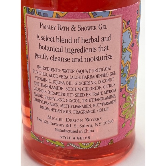 Michel Design Works Paisley Bath & Shower‎ Gel, 9 fl oz. - Picture 3 of 3